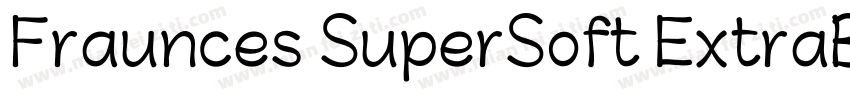 Fraunces SuperSoft ExtraBold字体转换